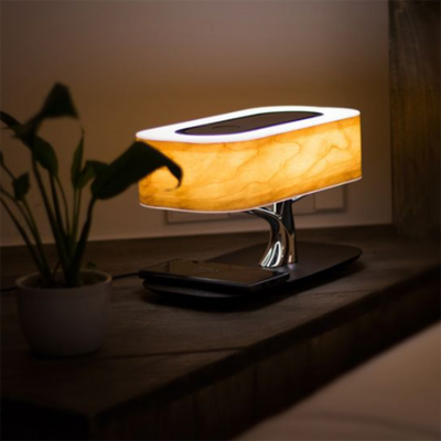 Lámpara de Escritorio Árbol LED con Cargador Inalámbrico y Parlante Bluetooth - Image 14
