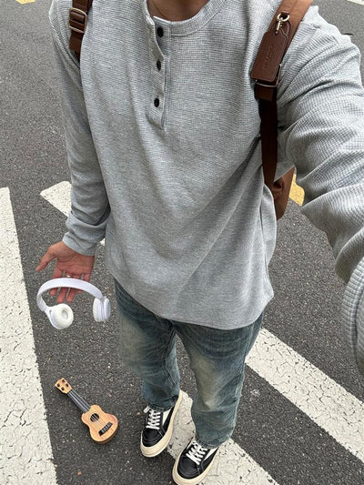 Camisa Clásica Americana Henry de Manga Larga para Hombre - Image 10