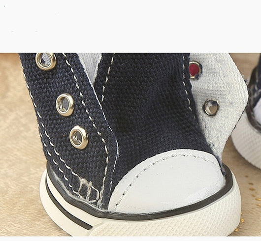 Zapatos para Mascotas de Lona Denim Transpirables y Cómodos - Image 12