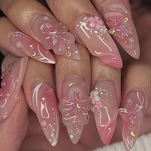 Uñas Postizas Almendra Sweet Cool - Diseño Elegante y Duradero - Image 7