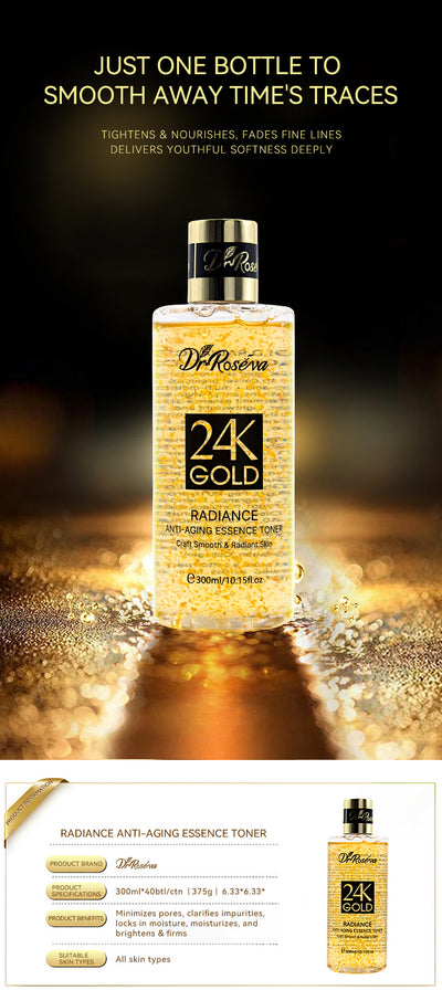 Tónico Facial de Oro 24K y Colágeno - Poros Refinados e Hidratación Profunda - Image 13