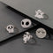 Juego de 5 Anillos de Calavera para Halloween — Blanco