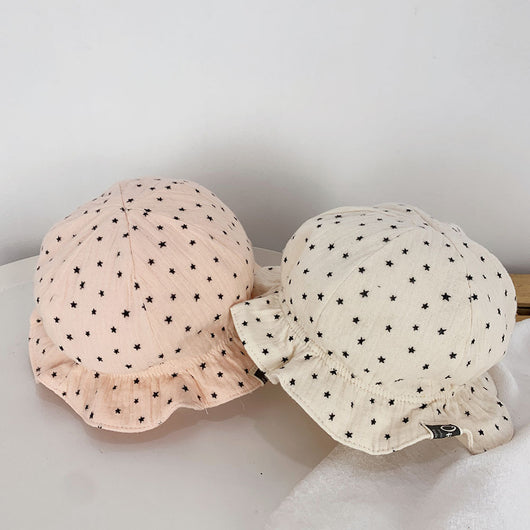 Gorro de Sol Infantil Doble Lunares Estilo Pescador - Image 8