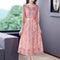 Vestido Elegante Manga 3/4 Estilo Occidental para Mujer - Diseño Rejuvenecedor