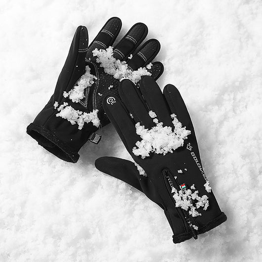 Guantes de Invierno para Ciclismo Táctil con Forro de Terciopelo y Cierre - Image 18