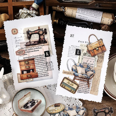 Set de 40 Stickers Decorativos Retro 'Life Love Song' - 4 Diseños DIY - Image 3