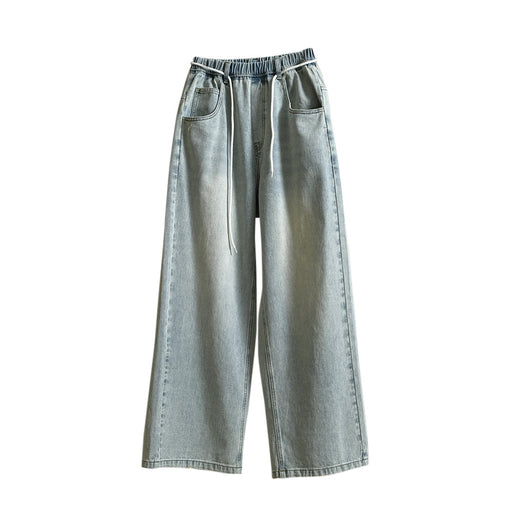 Pantalones Casuales Sueltos Azul Claro para Mujer - Corte Relajado y Cómodo - Image 5
