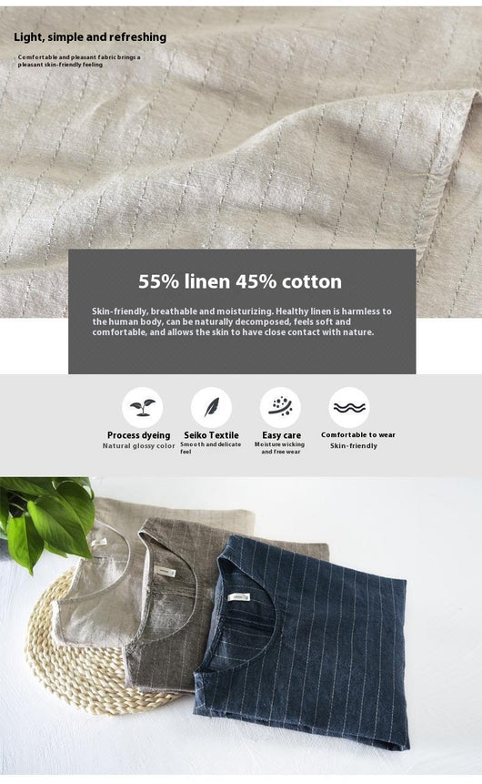 Playera Casual Estilo Chino de Manga Corta para Hombre - Image 17