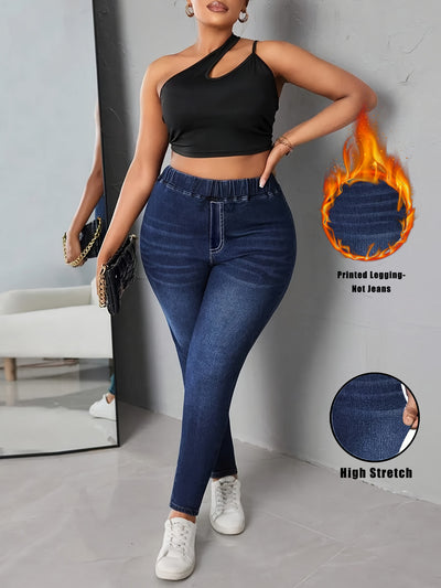 Leggins Denim Estampados de Alta Elasticidad para Mujer - Image 6
