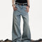 Jeans Rectos Holgados Vintage Desgastado para Mujer