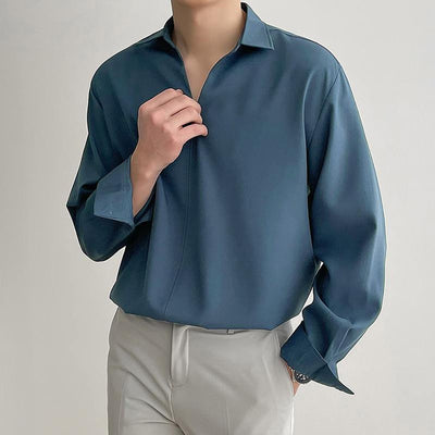 Camisa Casual de Solapas Sueltas - Image 6