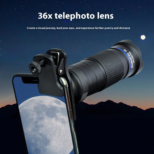 Lente Teleobjetivo 36x para Smartphone - Kit Completo de Fotografía Móvil - Image 2
