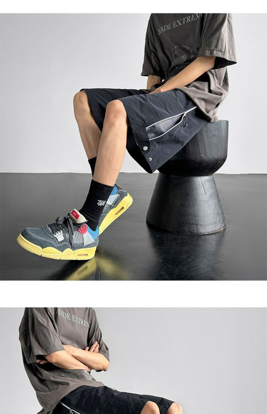 Pantalones Cortos Cargo Impermeables Hombre Ajuste Relajado - Image 22