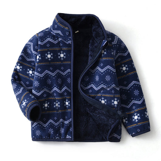 Chaqueta Polar Infantil Estampada con Forro de Terciopelo - Image 8