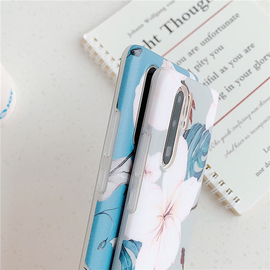 Funda para celular con hojas florales esmeriladas - Image 7