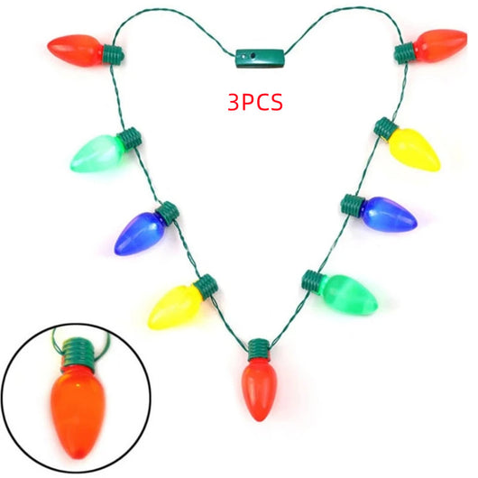 Collar Luminoso Navideño con Bombillas LED Multicolor para Fiestas - Image 6