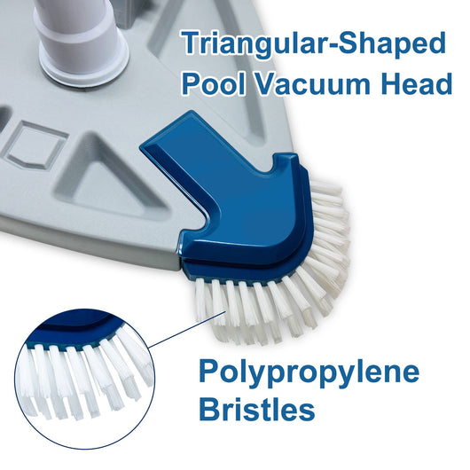 Cepillo Triangular Manual con Succión para Limpieza de Piscinas - Image 15