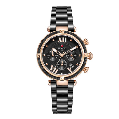 Reloj de Cuarzo Elegante para Mujer con Tres Ojos - Image 6