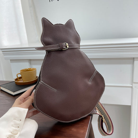 Bolsa Mensajera para Mujer con Diseño de Gato Adorable