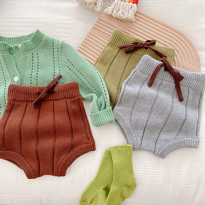 Shorts de Lana Tejida para Bebé - Abrigo Otoño e Invierno - Image 22