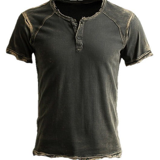 Camiseta Vintage Desgastada de Algodón para Hombre - Image 2