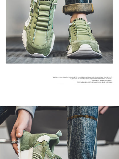 Tenis Casuales de Moda Primavera para Hombre con Suela Gruesa Antideslizante y Aumento de Altura - Image 12