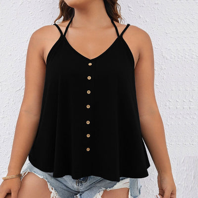 Blusa Casual Escote en V sin Mangas para Mujer - Image 6