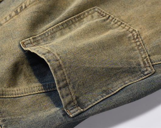 Pantalón Denim Recto Holgado con Bolsillos Fashion National - Image 12