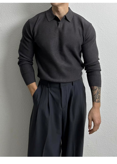 Suéter Ejecutivo Slim Fit Estilo Británico para Hombre - Image 18