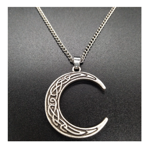 Collar Elegante con Dije Luna Chapado en Oro - Aleación de Zinc - Image 10