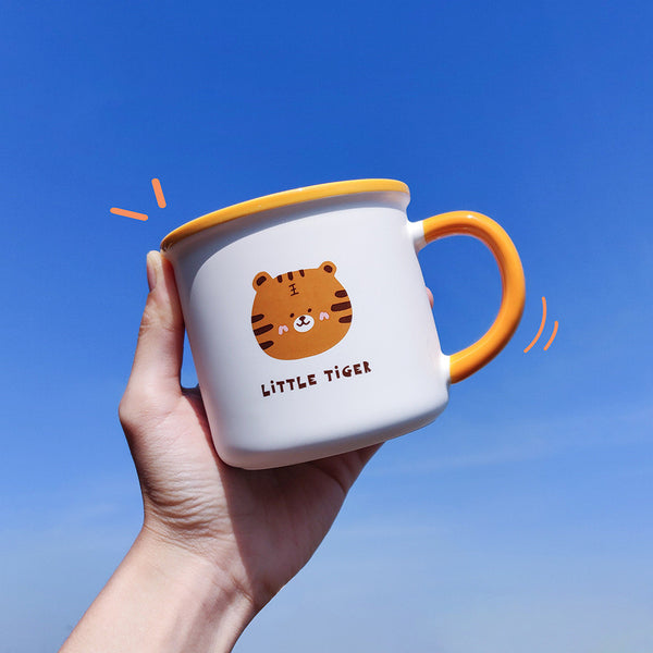 Taza Cerámica Love Tiger - Diseño Elegante para tu Día