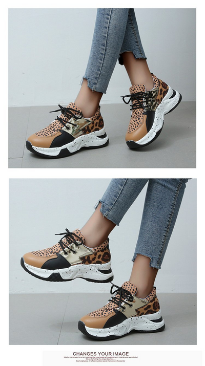 Zapatillas Deportivas Estampado Leopardo Mujer - Comodidad y Estilo - Image 26