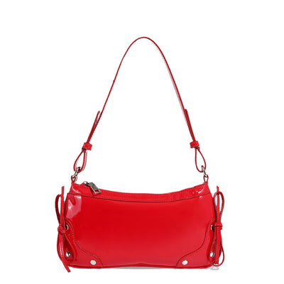 Bolso Bandolera Cuadrado Pequeño con Doble Moño - Diseño Minimalista Liso - Image 5