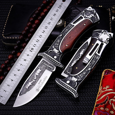 Cuchillo Plegable de Supervivencia para Camping y Outdoor
