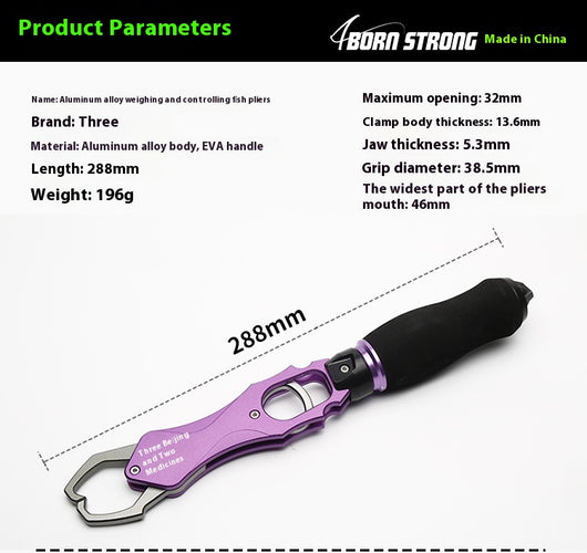 Pinza Medidora de Aluminio para Pesca - Báscula Integrada de Alta Precisión - Image 19