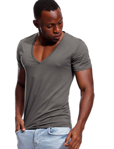 Playera Escote Profundo para Hombre - Cuello en V Amplio - Image 5