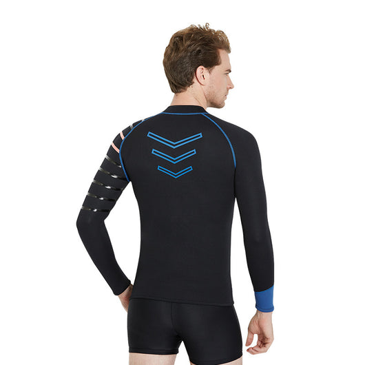 Chaqueta térmica acolchada de manga larga para natación invernal - Image 2