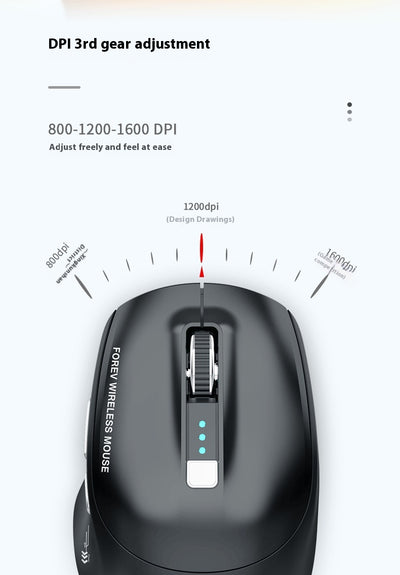 Ratón Inalámbrico Dual Bluetooth con Carga Inalámbrica para Oficina y Laptop - Image 20
