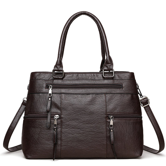 Bolso Mensajero de Cuero Suave - Cartera Ejecutiva para Commuter - Image 8