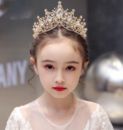 Diadema Corona Princesa con Cristales Brillantes para Niñas - Image 7