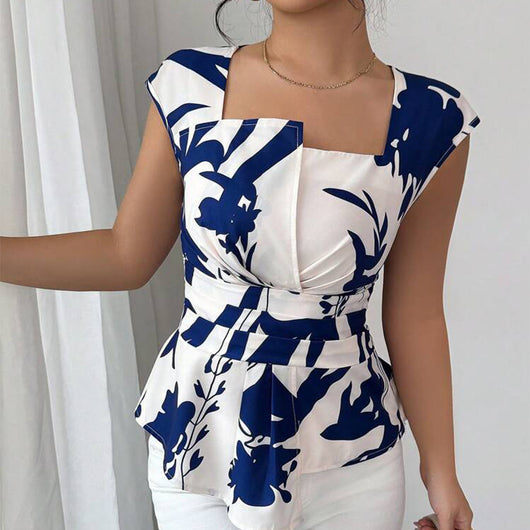 Blusa Fresca sin Mangas con Cuello Cuadrado para Mujer - Image 2