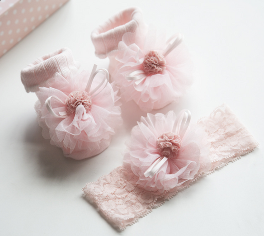 Set de Diademas y Calcetines para Bebé - Image 3