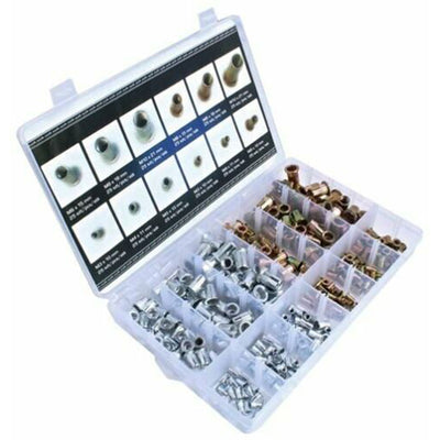 Set de 300 Tuercas Remachables de Aluminio y Zinc M3-M10 Cabeza Plana - Image 8