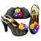 Tacones Punta Abierta con Bolso a Juego