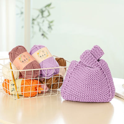Bolsa Tejida Artesanal DIY - Material para Tejer Bolsos de Tela - Image 12
