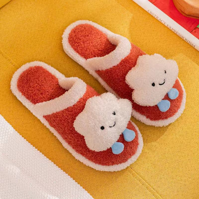 Pantuflas de Algodón para Mujer - Diseño Pareja Adorable para Casa - Image 3