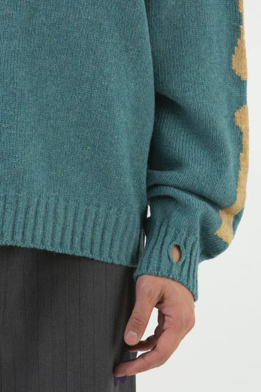 Suéter Tejido Holgado con Diseño de Calavera para Uso Casual - Image 41