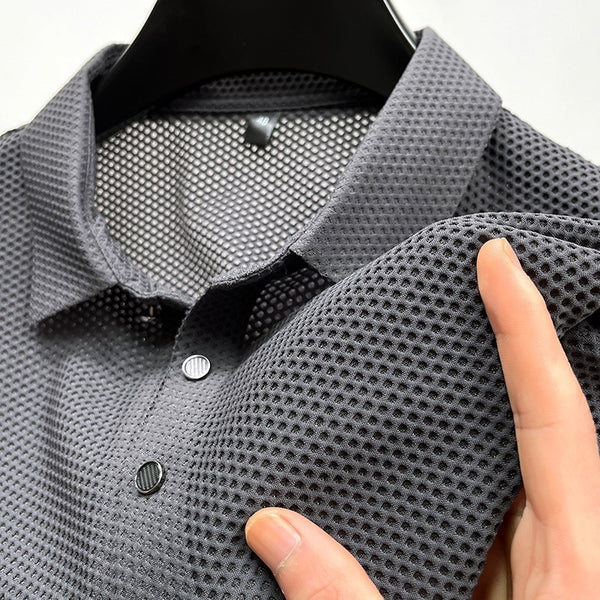 Camiseta Deportiva Ice Silk con Malla Transpirable para Hombre