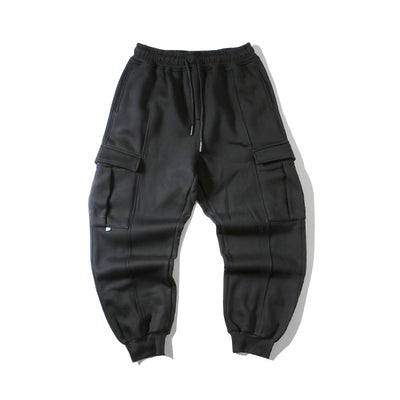 Pantalones de Chándal Gris Gray Guard para Hombre - Felpa Gruesa Recta Suelta - Image 10