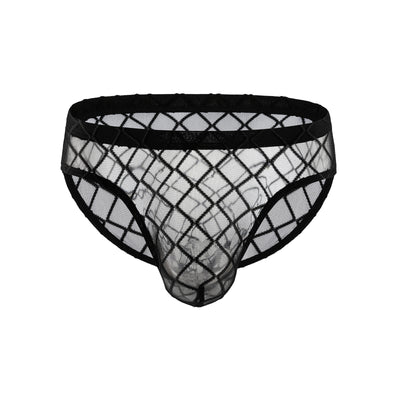 Bóxer Transparente Hombre Diseño Diamante Malla Baja - Image 12
